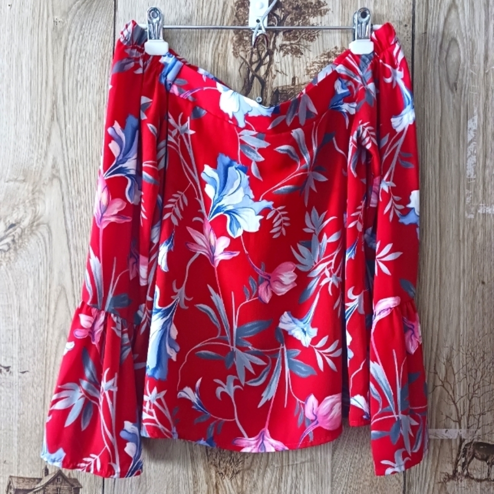 The Impeccable Pig Floral off The Shoulder Blouse